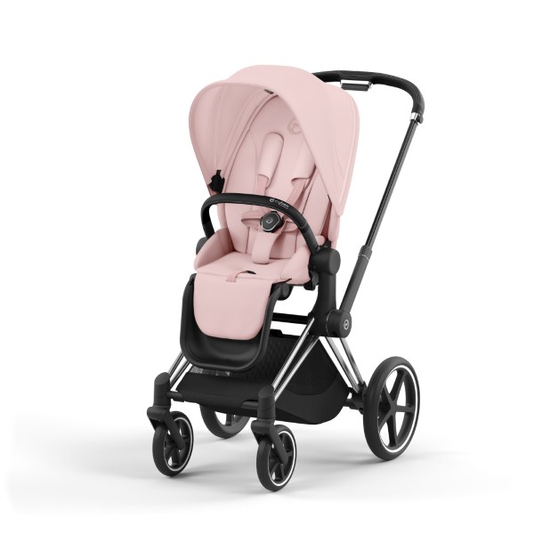 Cybex Priam babakocsi – Króm Fekete/Peach Pink 2024 szövettel