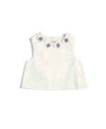 Hátul gombos galléros felső és szoknya szett