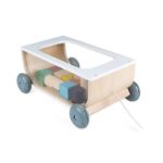 Janod Húzható kocsi építőkockákkal Sweet Cocoon