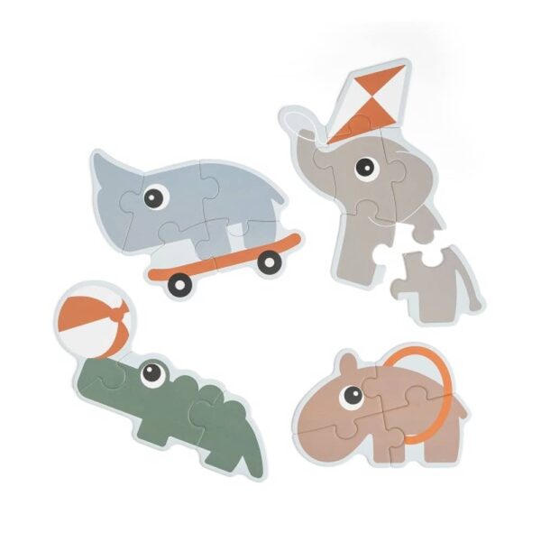 Done by Deer Nagyméretű puzzle szett, Playground, színes