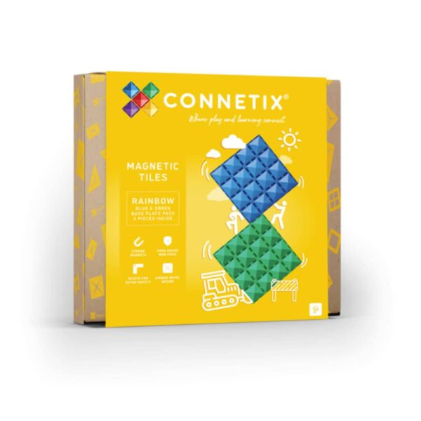 Connetix szivárvány kék és zöld alaplap csomag (2 db)