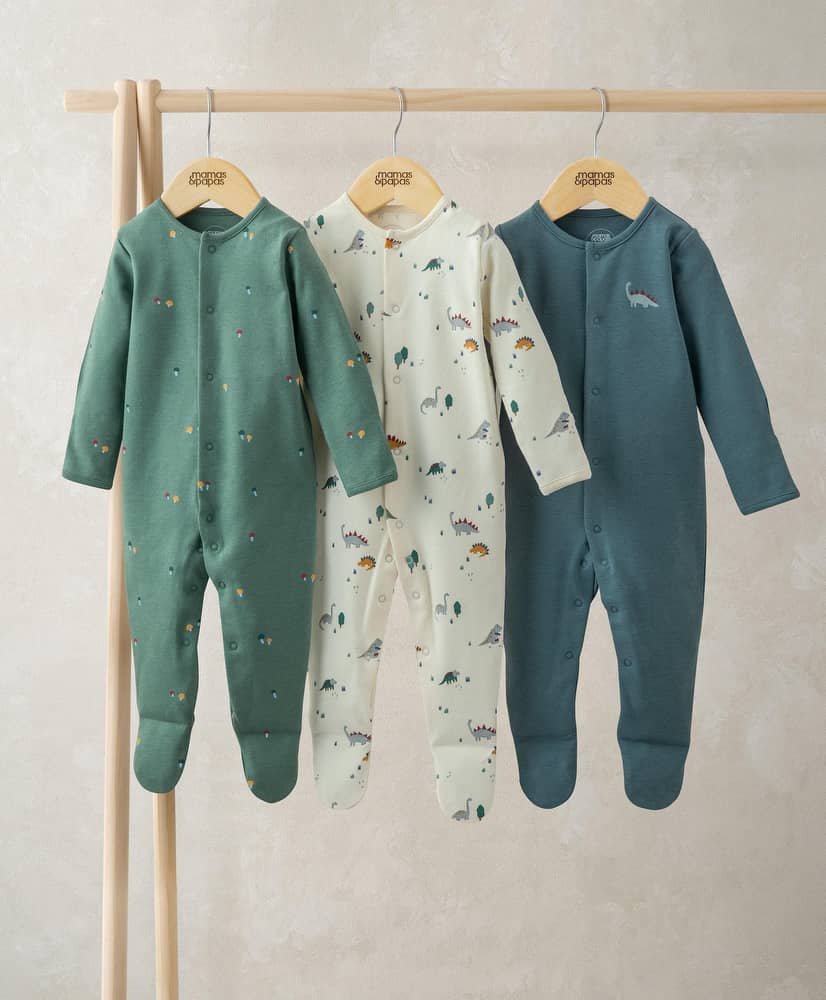 mamas-papas-all-in-ones-bodysuits-dinosaurs-sleepsuits-pack-of-3-1194002266