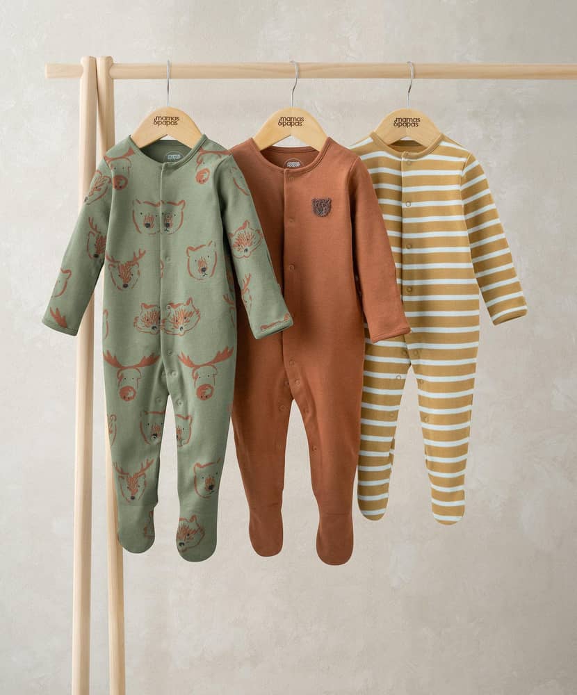 mamas-papas-all-in-ones-bodysuits-woodland-animals-sleepsuits-pack-of-3-1194002258