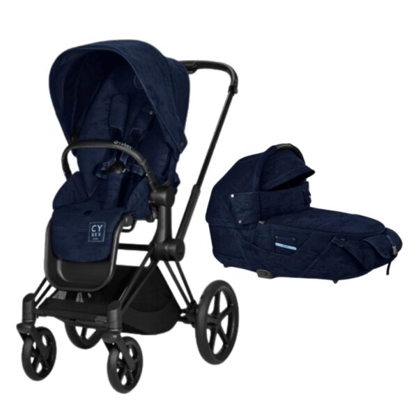 Cybex Priam babakocsi mózeskosárral - Rebellious Luxury Denim Blue