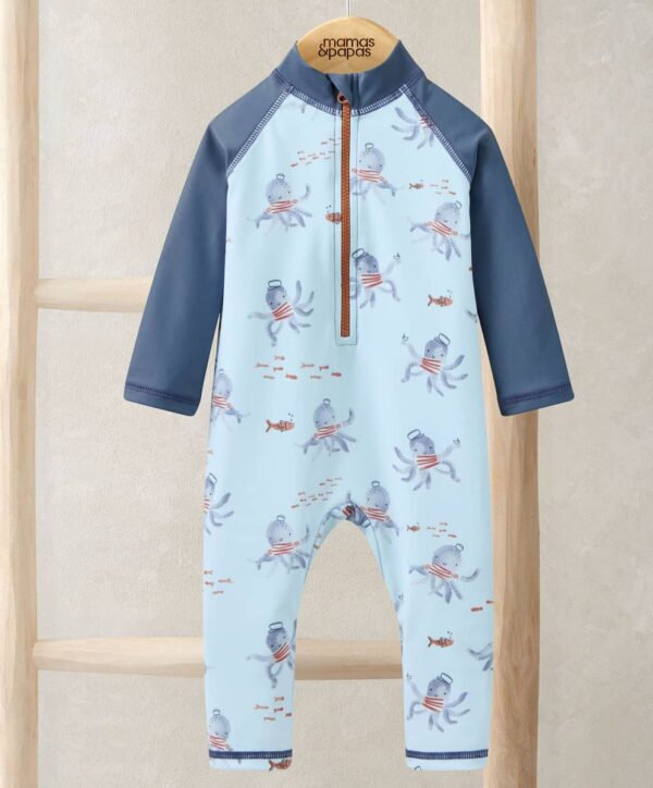 Tintahal mintás úszóruha