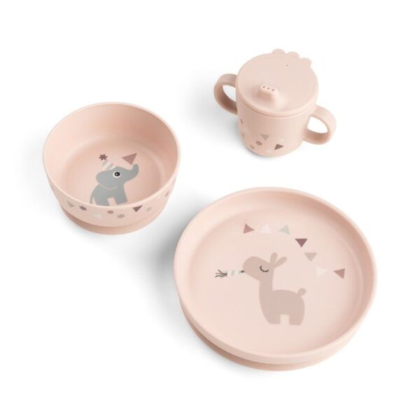 Foodie dinner set w/suction Celebration Powder